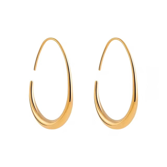 The V Hoop Earrings